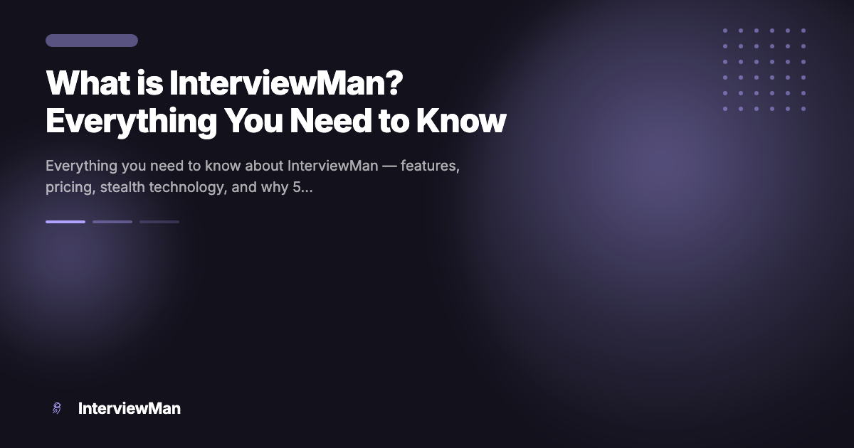 What is InterviewMan? Everything You Need to Know - Guides | InterviewMan Blog