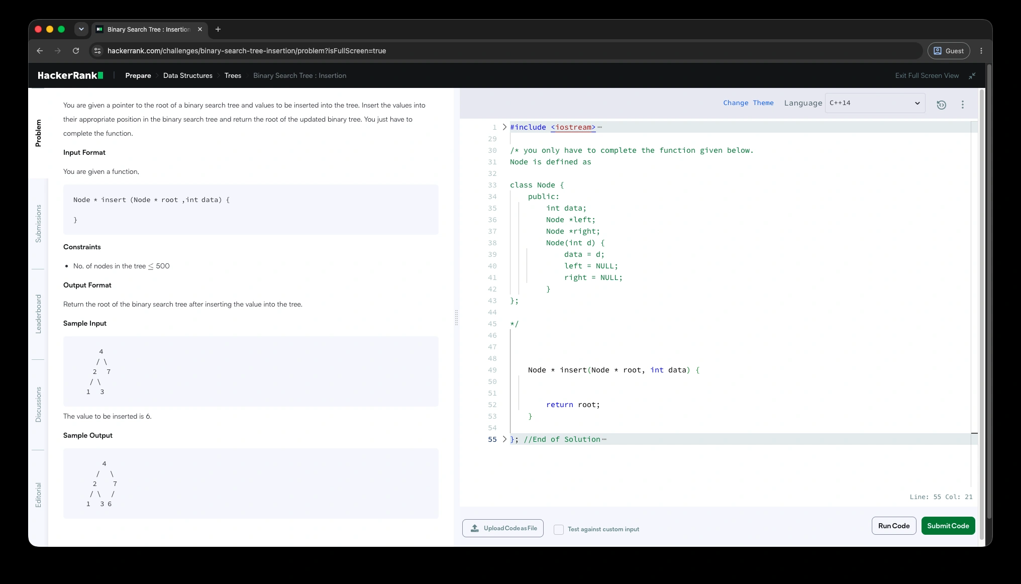 HackerRank coding challenge